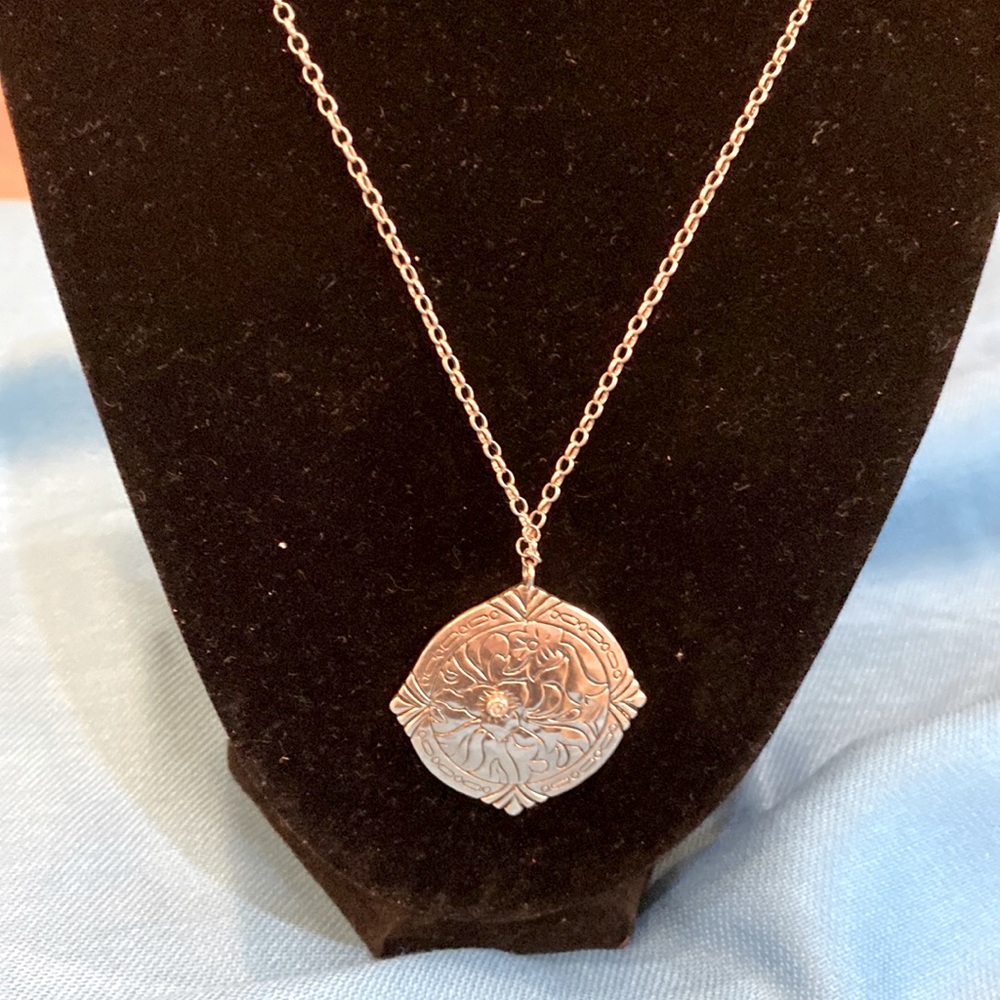 Silpada Sterling Silver Medallion Necklace